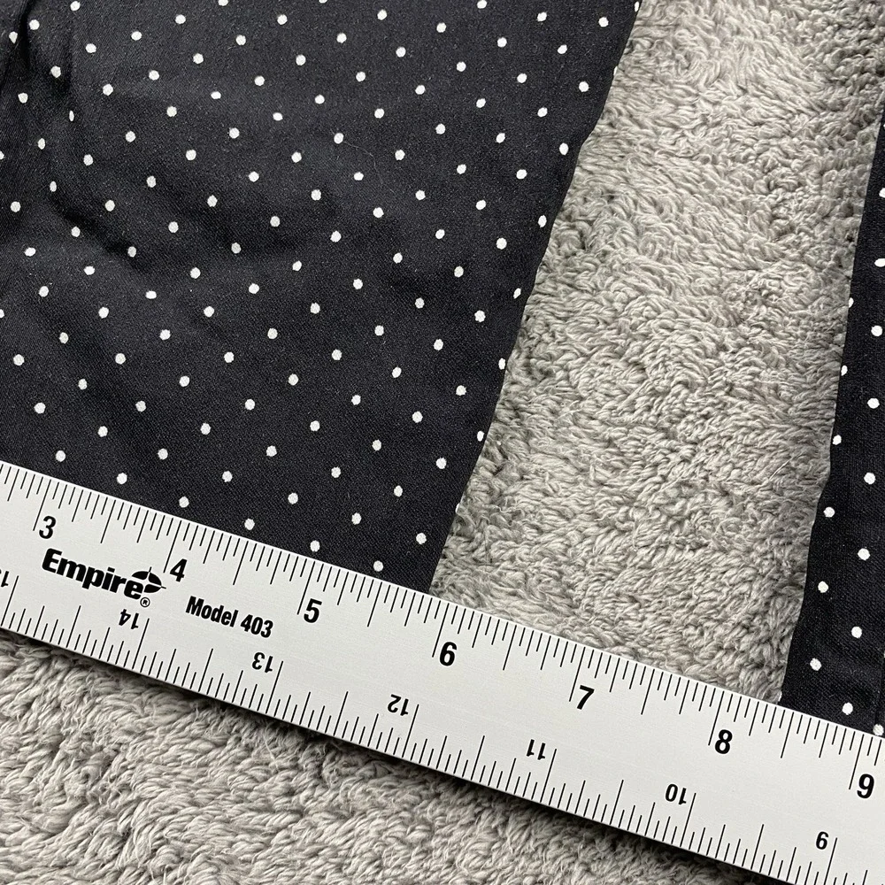 Who What Wear Trouser Womens 4 Black And White Polka Dot Mid‎ Rise